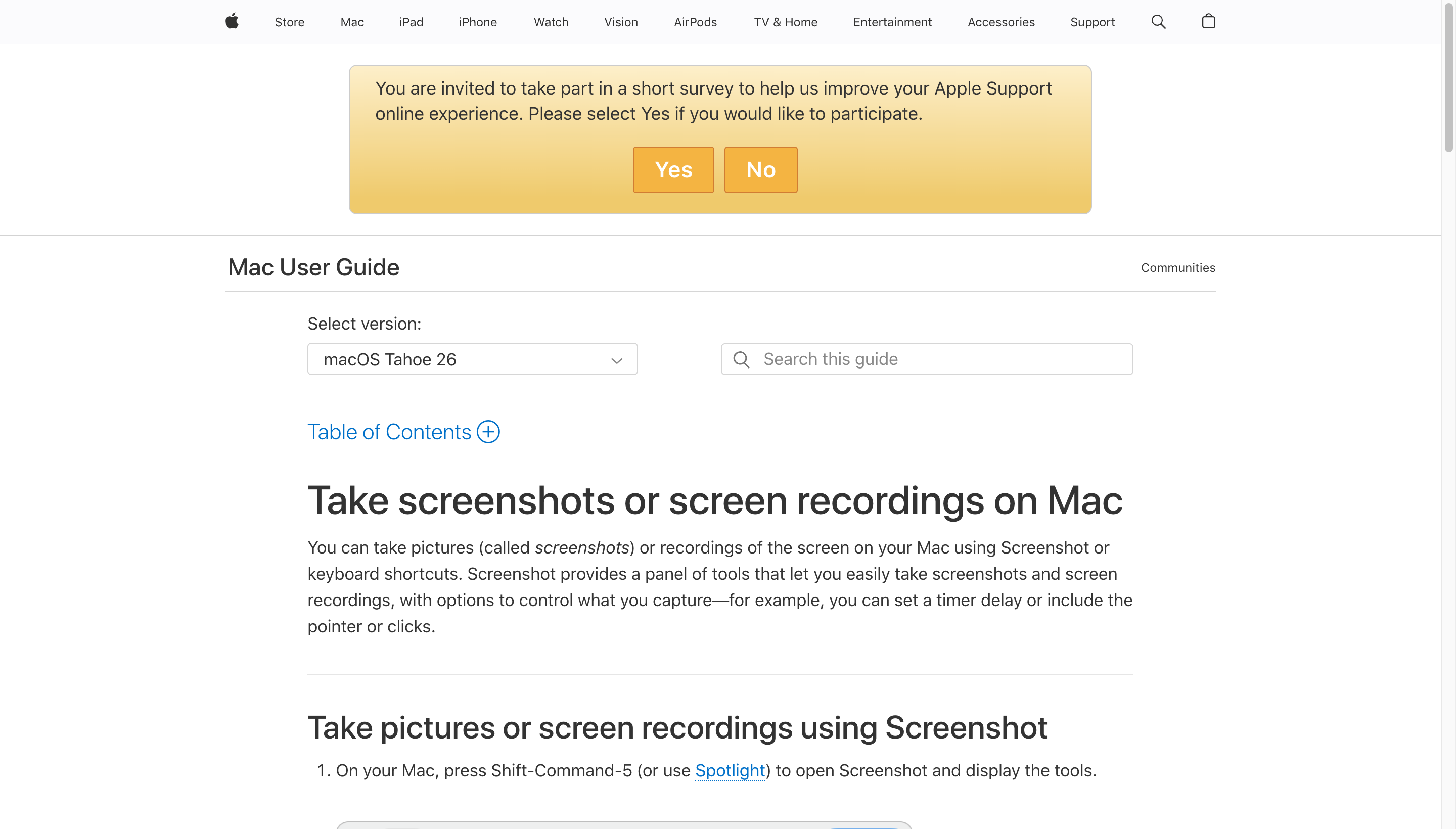 macOS Screenshot toolbar built-in screen recorder
